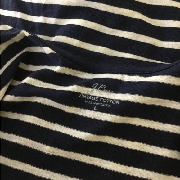 J. Crew Navy and White Striped Tank Top - Picture 4 of 7